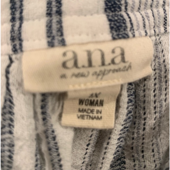 Ana Womens Bell sleeves Button down matching ties Size 1X Gathered Full Body - Picture 4 of 4